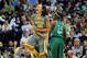 DENVER, CO - APRIL 03: Brittney Griner #42 of the Baylor Bears celebrates late in the second half against the Notre Dame Fighting Irish during the National Final game of the 2012 NCAA Division I Women's Basketball Championship at Pepsi Center on April 3, 2012 in Denver, Colorado. (Photo by Justin Edmonds/Getty Images)