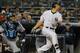 NEW YORK, NY - MAY 08: Raul Ibanez #27 of the New York Yankees hits a two run homerun in the forth-inning against the Tampa Bay Rays at Yankee Stadium on May 8, 2012 in the Bronx borough of New York City. (Photo by Mike Stobe/Getty Images)