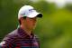 CHARLOTTE, NC - MAY 03: Rory McIlory of Northern Ireland looks on from the fifth green during the first round of the Wells Fargo Championship at the Quail Hollow Club on May 3, 2012 in Charlotte, North Carolina. (Photo by Mike Ehrmann/Getty Images)