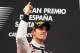 BARCELONA, SPAIN - MAY 13: Pastor Maldonado of Venezuela and Williams celebrates on the podium after winning the Spanish Formula One Grand Prix at the Circuit de Catalunya on May 13, 2012 in Barcelona, Spain. (Photo by Mark Thompson/Getty Images)