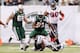 EAST RUTHERFORD, NJ - NOVEMBER 21: LaDainian Tomlinson #21 of the New York Jets runs the ball against the Houston Texans on November 21, 2010 at the New Meadowlands Stadium in East Rutherford, New Jersey. (Photo by Jim McIsaac/Getty Images)