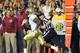 GAINESVILLE, FL - NOVEMBER 26: Cornerback Mike Harris #1 of the Florida State Seminoles intercepts a second-quarter pass against the Florida Gators November 26, 2011 at Ben Hill Griffin Stadium in Gainesville, Florida. (Photo by Al Messerschmidt/Getty Images)