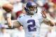 CHESTNUT HILL, MA - SEPTEMBER 03: Kain Colter #2 of the Northwestern Wildcats looks to pass against the Boston College Eagles on September 3, 2011 at Alumni Stadium in Chestnut Hill, Massachusetts.The Northwestern Wildcats defeated the Boston College Eagles 24-17. (Photo by Elsa/Getty Images)