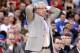 ST LOUIS, MO - MARCH 25: Head coach Roy Williams of the North Carolina Tar Heels looks on as he coaches in the second half against the Kansas Jayhawks during the 2012 NCAA Men's Basketball Midwest Regional Final at Edward Jones Dome on March 25, 2012 in St Louis, Missouri. (Photo by Andy Lyons/Getty Images)