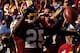 LANDOVER, MD - SEPTEMBER 11: Running back Tim Hightower #25 of the Washington Redskins reacts after scoring on a one-yard touchdown run in the second quarter against the New York Giants at FedExField on September 11, 2011 in Landover, Maryland. (Photo by Ronald Martinez/Getty Images)