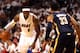 MIAMI, FL - MAY 13: Forward Lebron James #6 of the Miami Heat drives against Forward danny Granger #33 of the Indiana Pacers in Game One of the Eastern Conference Semifinals in the 2012 NBA Playoffs on May 13, 2012 at the American Airines Arena in Miami, Florida. NOTE TO USER: User expressly acknowledges and agrees that, by downloading and or using this photograph, User is consenting to the terms and conditions of the Getty Images License Agreement. (Photo by Marc Serota/Getty Images)