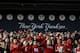 NEW YORK - DECEMBER 30: Fans of the Rutgers Scarlet Knights cheer in front of the wall of retired New York Yankees numbers during the New Era Pinstripe Bowl against the Iowa State Cyclones at Yankee Stadium on December 30, 2011 in the Bronx Borough of New York City. (Photo by Jeff Zelevansky/Getty Images)