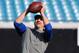JACKSONVILLE, FL - JANUARY 01: Tight end Dallas Clark #44 of the Indianapolis Colts grabs a warmup pass against the Jacksonville Jaguars January 1, 2012 at EverBank Field in Jacksonville, Florida. (Photo by Al Messerschmidt/Getty Images)