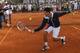 ROME, ITALY - MAY 16: Novak Djokovic in action during a childrens tennis clinic during day five of the Internazionali BNL d'Italia 2012 at the Foro Italico Tennis Centre on May 16, 2012 in Rome, Italy. (Photo by Clive Brunskill/Getty Images)