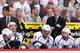 GLENDALE, AZ - MAY 15: Head coach Darryl Sutter of the Los Angeles Kings watches from the bench over Dustin Brown #23, Anze Kopitar #11 and Dwight King in Game Two of the Western Conference Finals against the Phoenix Coyotes during the 2012 NHL Stanley Cup Playoffs at Jobing.com Arena on May 15, 2012 in Glendale, Arizona. The Kings defeated the Coyotes 4-0. (Photo by Christian Petersen/Getty Images)