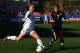 FRISCO, TX - FEBRUARY 11: Alex Morgan #13 of USA dribbles the ball past Ali Riley #7 of New Zealand during an international friendly at FC Dallas Stadium on February 11, 2012 in Frisco, Texas. (Photo by Ronald Martinez/Getty Images)