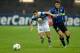 MILAN, ITALY - NOVEMBER 02: Javier Zanetti (R) of FC Inter Milan and Eden Hazard of LOSC Lille Metropole compete for the ball during the UEFA Champions League, group B match between FC Internazionale Milano and LOSC Lille Metropole at Giuseppe Meazza Stadium on November 2, 2011 in Milan, Italy. (Photo by Claudio Villa/Getty Images)