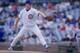 CHICAGO, IL - MAY 6: Pitcher Kerry Wood #34 of the Chicago Cubs winds up to throw a pitch during the Cubs 2-0 win over the Houston Astros on May 6, 1998 at Wrigley Field in Chicago, Illinois. Wood pitched a 20 strike out game, tying the league record. (Photo by Matthew Stockman/Getty Images)