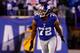 EAST RUTHERFORD, NJ - JANUARY 01: Osi Umenyiora #72 of the New York Giants reacts after a tackle against the Dallas Cowboys at MetLife Stadium on January 1, 2012 in East Rutherford, New Jersey. (Photo by Jeff Zelevansky/Getty Images)