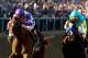 BALTIMORE, MD - MAY 19: I'll Have Another, ridden by Mario Gutierrez, crosses the finish line ahead of Boedmeister, ridden by Mike Smith, to win the 137th Preakness Stakes at Pimlico Race Course on May 19, 2012 in Baltimore, Maryland. (Photo by Matthew Stockman/Getty Images)