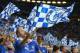 MUNICH, GERMANY - MAY 19: Chelsea fans support their team during UEFA Champions League Final between FC Bayern Muenchen and Chelsea at the Fussball Arena München on May 19, 2012 in Munich, Germany. (Photo by Alex Livesey/Getty Images)