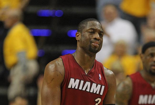 Dwyane Wade is 0/3 from the floor so far as his struggles continue.