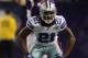 MINNEAPOLIS - OCTOBER 17: Corner back Mike Jenkins #21 of the Dallas Cowboys looks on in disbelief after being called for pass interference in the fourth quarter against the Minnesota Vikings at Mall of America Field on October 17, 2010 in Minneapolis, Minnesota. The Vikings defeated the Cowboys 24-21. (Photo by Jeff Gross/Getty Images)