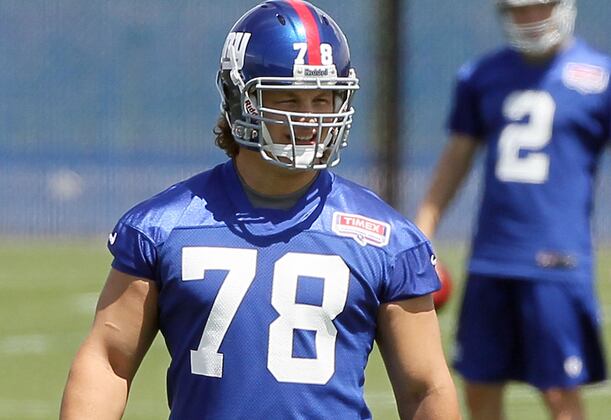 Giants' Markus Kuhn Continues to Assimilate into a Foreign Game