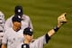 BALTIMORE, MD - MAY 14: Mark Teixeira #25 of the New York Yankees celebrates after the Yankees defeated the Baltimore Orioles 8-5 at Oriole Park at Camden Yards on May 14, 2012 in Baltimore, Maryland. (Photo by Rob Carr/Getty Images)