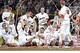 South Carolina Celebrating Its College World Series Win In 2010. Courtesy of The Associated Press