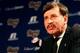 EARTH CITY, MO - JANUARY 17: St. Louis Rams owner Stan Kroenke addresses the media during a press conference at the Russell Training Center on January 17, 2012 in Earth City, Missouri. (Photo by Dilip Vishwanat/Getty Images)