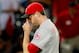 ATLANTA, GA - MAY 14: Sean Marshall #51 of the Cincinnati Reds reacts after their 3-1 win against the Atlanta Braves at Turner Field on May 14, 2012 in Atlanta, Georgia. (Photo by Kevin C. Cox/Getty Images)