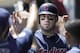 MINNEAPOLIS, MN - JULY 20: Travis Hafner #48 of the Cleveland Indians celebrates scoring against the Minnesota Twins in the fourth inning on July 20, 2011 at Target Field in Minneapolis, Minnesota. (Photo by Hannah Foslien/Getty Images)