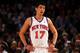 NEW YORK, NY - MARCH 20: Jeremy Lin #17 of the New York Knicks looks on against the Toronto Raptors at Madison Square Garden on March 20, 2012 in New York City. NOTE TO USER: User expressly acknowledges and agrees that, by downloading and or using this photograph, User is consenting to the terms and conditions of the Getty Images License Agreement. (Photo by Chris Chambers/Getty Images)