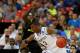 ATLANTA, GA - MARCH 25: Terrence Jones #3 of the Kentucky Wildcats drives against Quincy Acy #4 of the Baylor Bears during the 2012 NCAA Men's Basketball South Regional Final at the Georgia Dome on March 25, 2012 in Atlanta, Georgia. (Photo by Streeter Lecka/Getty Images)
