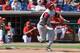 CLEARWATER, FL - FEBRUARY 24: Infielder Devon Travis #8 of the Florida State Seminoles bats against the Philadelphia Phillies February 24, 2011 at Bright House Field in Clearwater, Florida. (Photo by Al Messerschmidt/Getty Images)