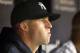 NEW YORK, NY - MAY 10: Brett Gardner #11 of the New York Yankees looks on from the bench during the game against the Tampa Bay Rays at Yankee Stadium on May 10, 2012 in the Bronx borough of New York City. (Photo by Mike Stobe/Getty Images)