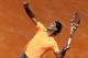 ROME, ITALY - MAY 21: Rafael Nadal of Spain serves to Novak Djokovic of Serbia in the final during day ten of the Internazionali BNL d'Italia 2012 Tennis on May 21, 2012 in Rome, Italy. (Photo by Julian Finney/Getty Images)