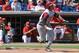 CLEARWATER, FL - FEBRUARY 24: Infielder Devon Travis #8 of the Florida State Seminoles bats against the Philadelphia Phillies February 24, 2011 at Bright House Field in Clearwater, Florida. (Photo by Al Messerschmidt/Getty Images)