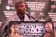 BEVERLY HILLS, CA - FEBRUARY 21: Timothy Bradley speaks at a press conference announcing his upcoming World Boxing Organization welterweight championship fight against Manny Pacquiao at The Beverly Hills Hotel on February 21, 2012 in Beverly Hills, California. (Photo by Stephen Dunn/Getty Images)