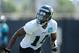 JACKSONVILLE, FL - MAY 05: Wide receiver Justin Blackmon #14 during Jacksonville Jaguars Minicamp at EverBank Field on May 5, 2012 in Jacksonville, Florida (Photo by Rick Dole/Getty Images)