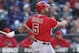 SEATTLE, WA - MAY 24: Albert Pujols #5 of the Los Angeles Angels of Anaheim watches his two run homer against the Seattle Mariners at Safeco Field on May 24, 2012 in Seattle, Washington. (Photo by Otto Greule Jr/Getty Images)