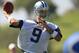 OXNARD, CA - JULY 25: Quarterback Tony Romo #9 passes during the Dallas Cowboys training camp on July 25, 2008 in Oxnard, California. (Photo by Jonathan Moore/Getty Images)