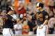 BALTIMORE, MD - MAY 25: Chris Davis #19 of the Baltimore Orioles celebrates with Steve Tolleson #6 after hitting a home run in the seventh inning against the Kansas City Royals at Oriole Park at Camden Yards on May 25, 2012 in Baltimore, Maryland. (Photo by Greg Fiume/Getty Images)