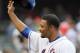 NEW YORK, NY - MAY 26: Johan Santana #57 of the New York Mets tips his cap after his complete game shutout against the San Diego Padres at Citi Field on May 26, 2012 in the Flushing neighborhood of the Queens borough of New York City. (Photo by Jim McIsaac/Getty Images)