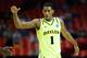 ATLANTA, GA - MARCH 23: Perry Jones III #1 of the Baylor Bears celebrates in the first half against the Xavier Musketeers during the 2012 NCAA Men's Basketball South Regional Semifinal game at the Georgia Dome on March 23, 2012 in Atlanta, Georgia. (Photo by Streeter Lecka/Getty Images)