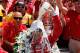 INDIANAPOLIS, IN - MAY 27: Dario Franchitti of Scotland, driver of the #50 Target Chip Ganassi Racing Honda, pours the victory milk over his head in victory lane in celebration of winning the IZOD IndyCar Series 96th running of the Indianpolis 500 mile race at the Indianapolis Motor Speedway on May 27, 2012 in Indianapolis, Indiana. (Photo by Jonathan Ferrey/Getty Images)