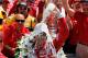 INDIANAPOLIS, IN - MAY 27: Dario Franchitti of Scotland, driver of the #50 Target Chip Ganassi Racing Honda, pours the victory milk over his head in victory lane in celebration of winning the IZOD IndyCar Series 96th running of the Indianapolis 500 mile race at the Indianapolis Motor Speedway on May 27, 2012 in Indianapolis, Indiana. (Photo by Jonathan Ferrey/Getty Images)