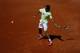 PARIS, FRANCE - MAY 25: Rafael Nadal of Spain hits a forehand during a practice session ahead of the French Open at Roland Garros on May 25, 2012 in Paris, France. (Photo by Dan Istitene/Getty Images)