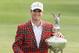 FORT WORTH, TX - MAY 27: Zach Johnson poses with the trophy after his one-stroke victory at the Crowne Plaza Invitational at Colonial at the Colonial Country Club on May 27, 2012 in Fort Worth, Texas. (Photo by Scott Halleran/Getty Images)