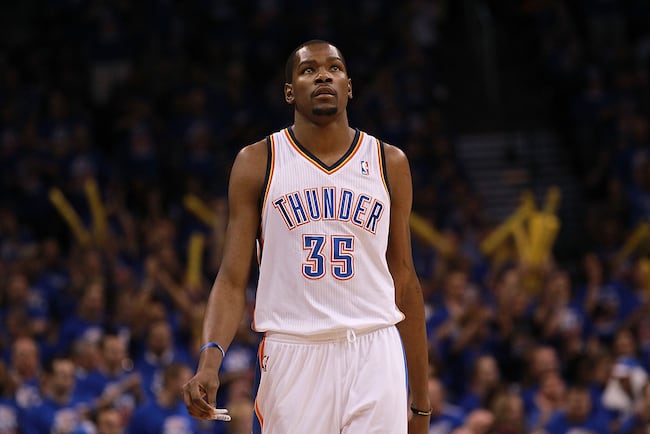 Kevin Durant hopes to lead his Thunder to their first NBA Finals.