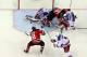 NEWARK, NJ - MAY 25: Henrik Lundqvist #30 of the New York Rangers makes a save Zach Parise #9 of the New Jersey Devils in Game Six of the Eastern Conference Final during the 2012 NHL Stanley Cup Playoffs at the Prudential Center on May 25, 2012 in Newark, New Jersey. (Photo by Jim McIsaac/Getty Images)