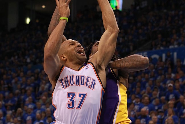 Derek Fisher provides important veteran leadership for the Thunder.