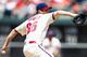 PHILADELPHIA, PA - MAY 13: Starting Pitcher Cole Hamels #35 of the Philadelphia Phillies throws a pitch during the game against the San Diego Padres at Citizens Bank Park on May 13, 2012 in Philadelphia, Pennsylvania. The Phillies won 3-2. (Photo by Brian Garfinkel/Getty Images)