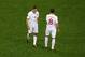 CAPE TOWN, SOUTH AFRICA - JUNE 18: Captain Steven Gerrard and Frank Lampard of England look dejected during the 2010 FIFA World Cup South Africa Group C match between England and Algeria at Green Point Stadium on June 18, 2010 in Cape Town, South Africa. (Photo by Lars Baron/Getty Images)